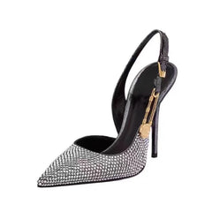 Luxury Rhinestone Stiletto Slingbacks